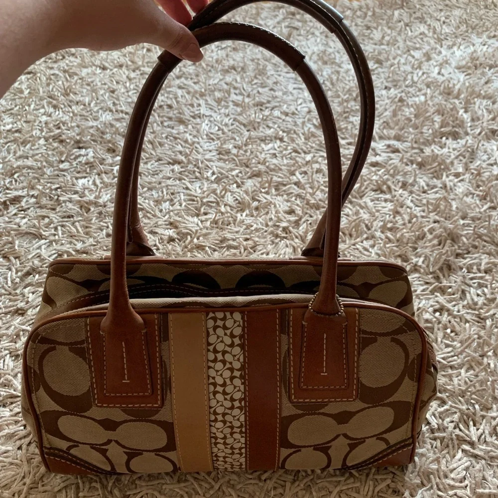 Vintage Coach Hampton Signature Satchel